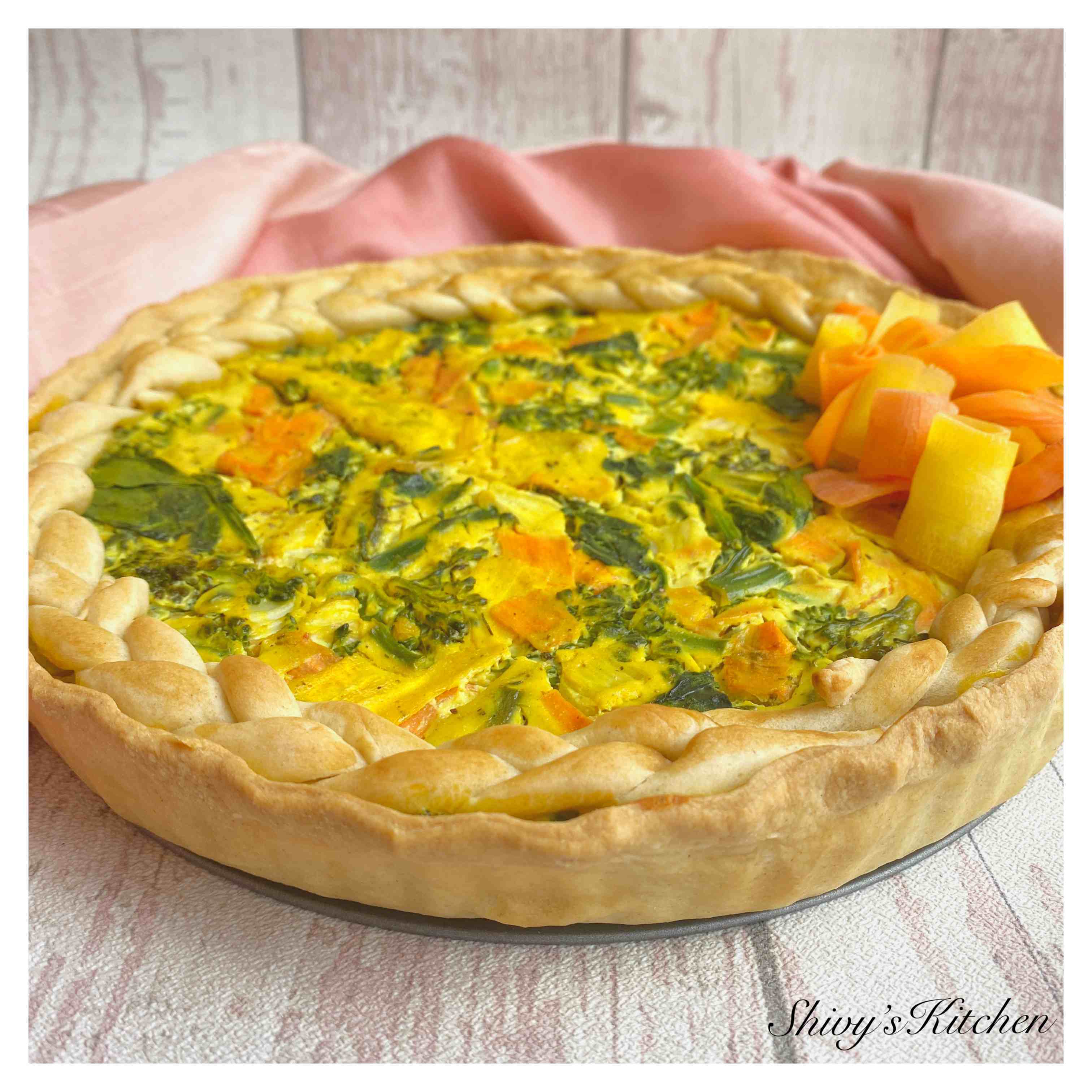 Carrot Ribbon Quiche